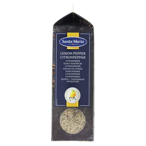 Santa Maria Lemon Pepper - Best Seasoning for Marinade Recipes - Spice Rub for Dried Fish, Seafood, Poultry Meat - 26.45 Oz