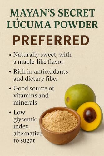 Lucuma Powder Organic Raw – Non-GMO & Nutrient-Dense Superfood | Certified Organic Lucuma Powder for Smoothies, Baking & Desserts – Natural Sweetener (1 Pound (Pack of 2))