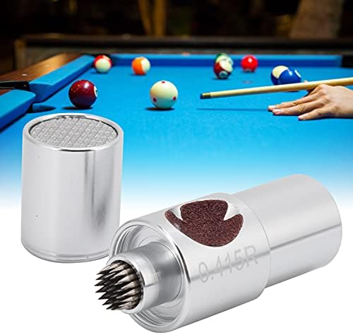 Aluminum Billiard Pool Tip Shaper Portable American Rod Arc Anti Rust Sharpener with 3 Arc Sharpeners and Internal Acupuncture for Better Hitting Performance, Lightweight