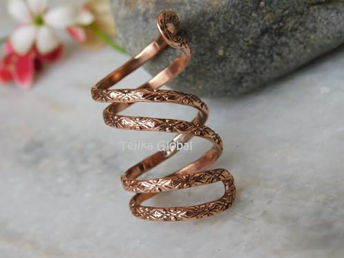 Pure Copper finger splint double Wrab rings, Arthritis Ring For Handmade ring for men women, Splint Ring for PIP or DIP Joint, Arthritis Health Copper Ring Ladies Fingers Thumb Jewelry,