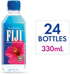 FIJI Natural Artesian Bottled Water 330mL / 11.15 Fl Ounce (Pack of 24) - 100% Natural Electrolytes - NEW