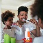 Rolling Toothpaste Squeezer,Cute Smiling Face Tube Squeezer Tool - Manual Toothpaste Dispenser Toothpaste Holder Squeezer for Bathroom Restroom
