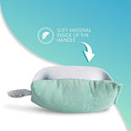NYOrtho Hand Contracture Cushion 6" x 3" - 2-Pack Palm Grips for Stroke Recovery & Orthopedic Support - Latex-Free, Odor-Control, Sweat-Resistant, Machine Washable Palm Protector with Elastic Strap