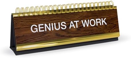 Genuine Fred Daily Desk Plaque Desktop Flip Book, assorted