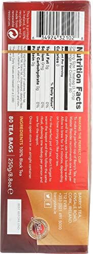 Barry's Tea Gold Blend irish, 80 Count (Pack of 3) (01226422)