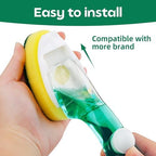 Non Scratch Dishwand Refills 6 Pack, Non-Scratch Replacement Sponge Heads for Dish Wand, Scratch-Free Dishwashing Soap Dispensing Refills, Gentle Scrubber Pads for Kitchen Dishes Sink Cleaning