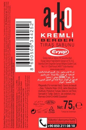 Arko Shaving Soap Stick, 70 Gram