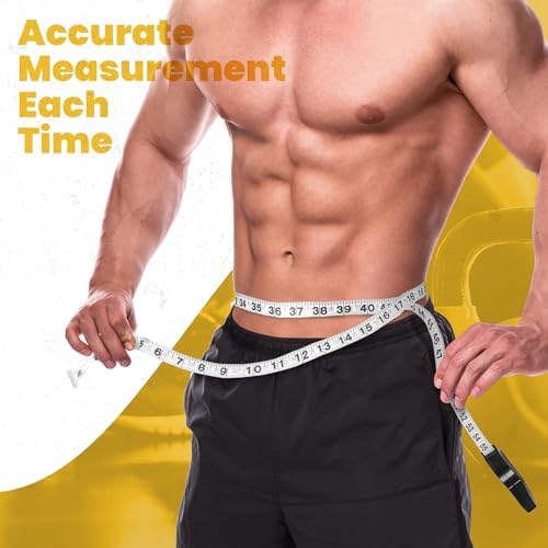 Body Tape Measure and Skinfold Caliper for Body Set - (Pack of 4) - Skin Fold Body Fat Analyzer and BMI Measurement Tool by MEDca