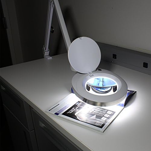 Aven ProVue Superslim LED Magnifying Lamp, 5 Diopter [2.25x]