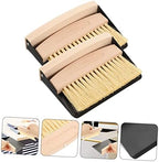 Healeved 2sets Car Air Desktop Broom Kit Mini Brush and Dustpan Keyboard Cleaner Duster for Air Vent Computer
