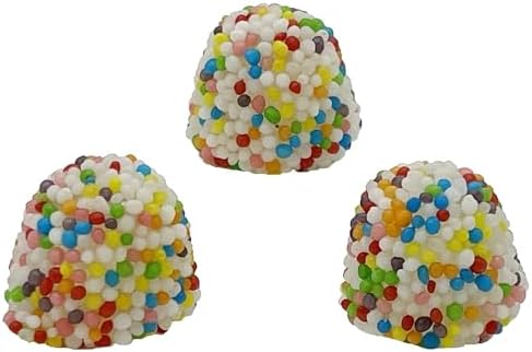Rainbow Rainbow Party Cluster Berries - Chewy and Crunchy Berry Flavored Gummies Gift - 4.4 LB Bag By Lyza's Sweets & Treats