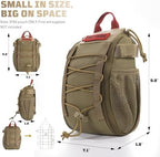OneTigris IFAK Pouch - Large IFAK Molle Pouch Empty First Aid Bags Only Medical Trauma Kit Bag EMT Pouch MED Waist Bag for Outdoor