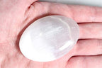Natural White Selenite Palm Stone - Healing Crystal - Large Crystal Selenite Spiritual Healing Massage Stone