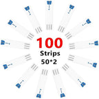 Blood Glucose Test Strips ONLY For Blood Glucose Testing With PharmacyChoice Meter 2 Bottles of 50 Pcs