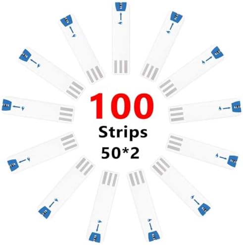 Blood Glucose Test Strips ONLY For Blood Glucose Testing With PharmacyChoice Meter 2 Bottles of 50 Pcs
