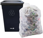 Restaurantware LID ONLY: RW Clean 1 Swing Top Trash Bin Lid Fits 23 Gallon Trash Can - Two Flaps Black Plastic Lid For Waste Basket Heavy-Duty Trash Can Sold Separately