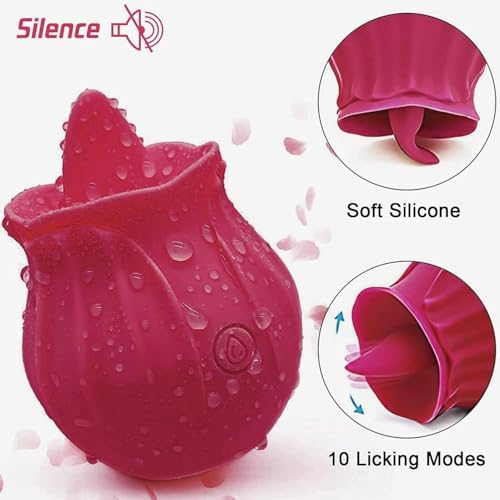 Novel Version 2026 New Red Roses Flower Toy for Women, Whisper-Quiet & Waterproof Design Toys HL321