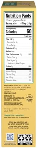 Earth's Best Organic Whole Grain Oatmeal Cereal, 8 Ounce