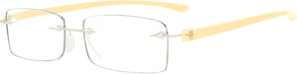 Eyekepper Reader Small Lens Rimless Reading Glasses Men Women