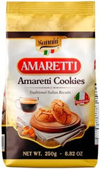 Sanniti Amaretti – Traditional Italian Almond Cookies – Soft & Chewy Amaretti Biscuits – Imported from Italy, 250g (8.8 oz) (Pack of 3)