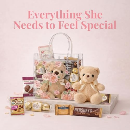 Mother’s Day Chocolate Gift Basket for Mom – Assorted Chocolate Snack Candy Box, Gourmet Sweet Treats, Mothers Day Gift Set