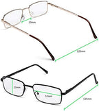 Success Eyewear Reading Glasses Set of 3 Metal Full Rim Glasses for reading for Men and Women