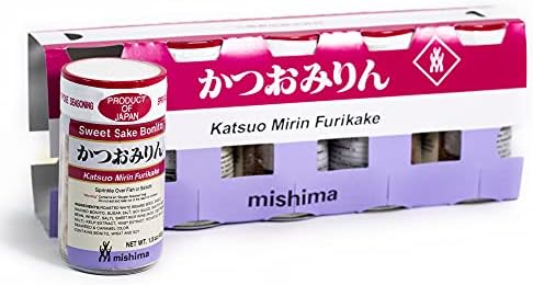 [Mishima] Katsuo Mirin | Furikake Rice Seasoning | Prepared Seaweed and Sesame | Product of Japan (5-pack)