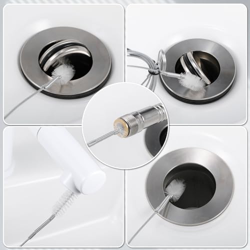 Gisafai 3 Pcs 36'' Refrigerator Cleaning Kit with 12 ml Syringe Compatible with Water Line for 1.5m Flexible Refrigerator Scrub Brush Flexible Feeding Tube Brush for Ice Maker Dispenser