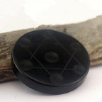 AITELEI Natural Black Obsidian 7 Chakra Star Array Sphere Ball Plate Crystal Mineral Stand Polished Gemstone Base