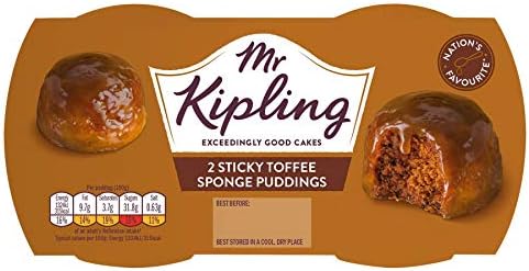 Mr Kipling Sticky Toffee Sponge Puddings - 108g - Pack of 3