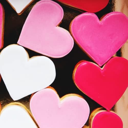 Heart Cookie Cutters 6 PCS, 2'', 3'', 3.25'', 3.75'', 4'', 5'', for Valentine's Day