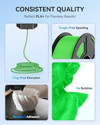 JAYO PLA+ Filament 1.75mm, PLA Plus 3D Printer Filament 1.1KG, Dimensional Accuracy +/- 0.02mm, Neatly Wound Filament, Toughness 3D Printing Filament, 1.1 kg Spool(2.42 LBS), 363 Meters, PLA+ Blue