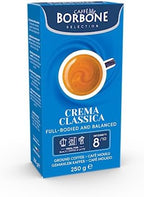 Caffè Borbone Ground Coffee, Crema Classica, Premium Coffee Blend, Full-Bodied, Balanced, Creamy and Smooth Taste, Made in Italy - 8.8 ounce (Pack of 4)