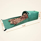 Gardzen 2-Pack Large Yard Dustpan-Type Garden Bag with Traps for Collecting Leaves - Reusable Heavy Duty Gardening Bags, Lawn Pool Garden Leaf Waste Bag - 53 Gallon Per Bag