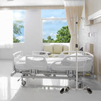 IV Poles IV Stands 2 Hooks 4 Legs Portable Rolling with Stainless Steel Adjustable Height, 2PCS