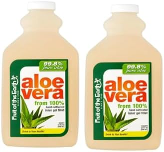 Organic Original Aloe Vera Drink, 32 Fl Oz - 2 Pack (Total 64 Fl Oz)