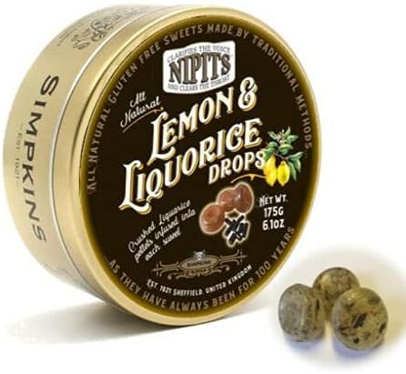 Simpkins Lemon & Liquorice Sweet Drops Nipits 175g x 2
