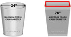 Plasticplace 55-60 Gallon Trash Bags │ 1.2 Mil │ Red Heavy Duty Garbage Can Liners │ 38” x 58” (50 Count), 250 (Pack of 1)