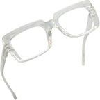 Eyekepper Stylish Reading Glasses Women - Oversized Square Readers Transparent +2.75