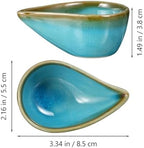 KALLORY Essential Oil Mixing Dish, Ceramic Facial Mask Mixing Bowl Aroma Oil Holder Small Spa Dishes for Salon