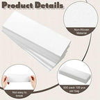 Leelosp 500 Pack Wax Strips for Hair Removal Non Woven Waxing Strips Body and Facial Soft Waxing Paper for Face Leg Chest Back and Bikini Effortless Hair Removal(Large, Medium, Small)