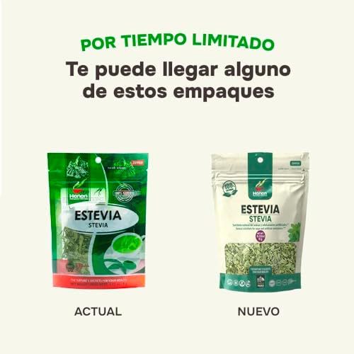 Hanan Stevia (Estevia) Loose Leaf Herbs - 9 g Natural Dried Stevia Leaves Rebaudiana Plant Leaves from Peru - Tea Sweetener