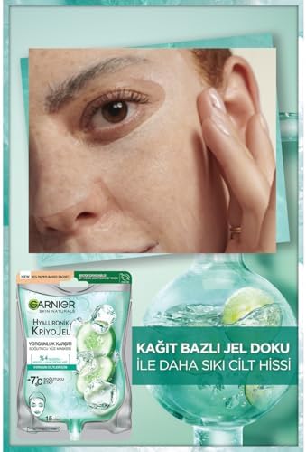 Garnier Hyaluronic Cryo Anti-Fatigue Jelly Sheet Mask (6 Count)