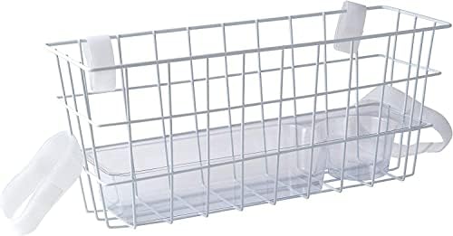 HealthSmart Durable Walker Accessories Basket For Walker | No Tools Needed | Secure Cup Holder & Tray | Walker Accessories Bag - Easy Installation Walker Basket For Folding Walker | 16x5.5x7 inches