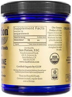 Sun Potion Lion’s Mane Mushroom Powder – Wildcrafted Full Spectrum Hericium Erinaceus, Brain, Focus & Memory Support, Adaptogenic Nootropic Mushroom, No Fillers, 100g