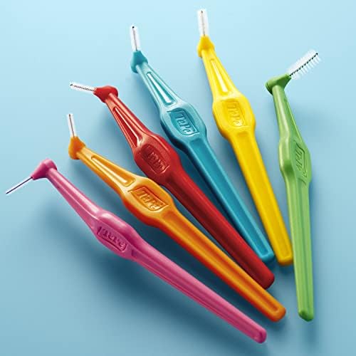 TePe Pack of 6 Interdental Brush Angle, Angled Dental Brush for Teeth Cleaning, Multi Pack