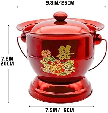 enamel bed pan, Bedpan,Stainless Steel Bedpans Chamber Pot,with Lid Adult Baby Potty,High Angle Pregnant Woman Camping Toilet，Large Capacity Portable Toilet for Camping，Bed Pans Females, Elderly -Men,