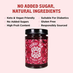 GOOD GOOD Cherry Jam - No Added Sugar - Low Calorie - Gluten Free and Vegan - Diabetic and Keto Friendly - 12oz / 330g (Pack of 1)