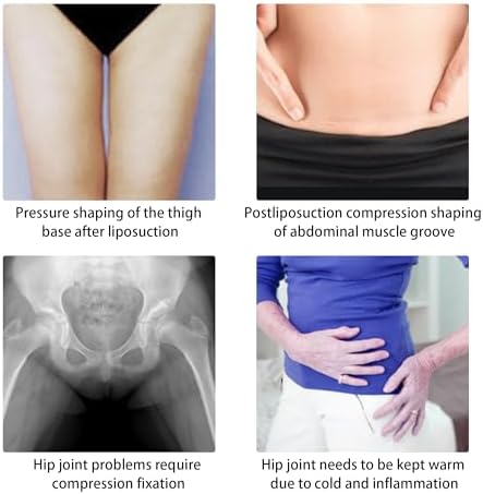 Hip Support Groin Brace - Hamstring Compression Wrap Sciatica Pain Relief Brace for Sciatic Nerve Relief, Labral Tear, Thigh, Groin Pull - Hip Brace for Men or Women (Large)