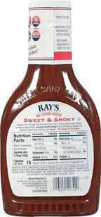 Sweet Baby Ray’s Gourmet Barbecue Sauce Bundle 1 No Sugar Added Sweet & Smoky, 1 No Sugar Added Original, 1 No Sugar Added Sweet & Spicy. 3 CT (Variety Pack)